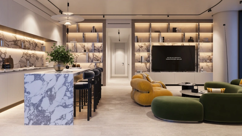 4-Zimmer-Apartment mit eigenem Pool auf dem Balkon: Strandnähe, Eleganz, Luxus pur!