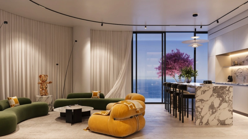 4-Zimmer-Apartment mit eigenem Pool auf dem Balkon: Strandnähe, Eleganz, Luxus pur!