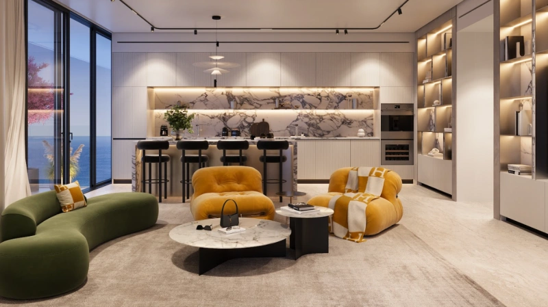 4-Zimmer-Apartment mit eigenem Pool auf dem Balkon: Strandnähe, Eleganz, Luxus pur!