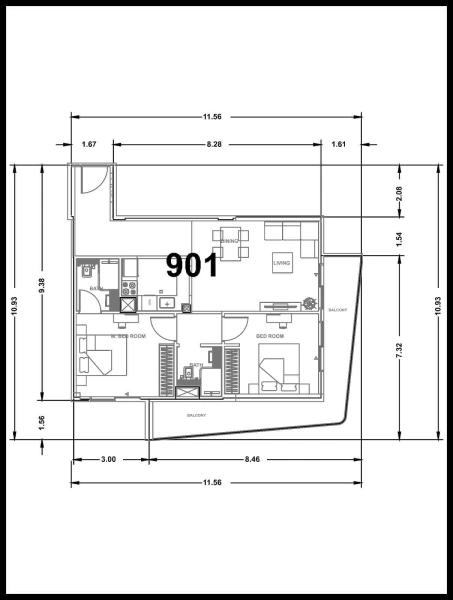 3-Zimmer-Wohnung in Binghatti Nova mit intelligentem Zuhause!