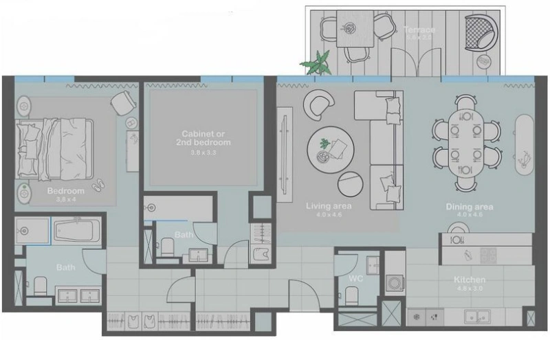Luxus Apartment mit 2 Schlafzimmern und atemberaubendem Meerblick - bezugsfertig und bereit für Sie!