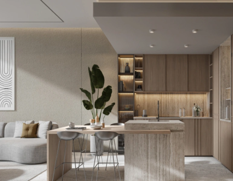 Stilvolle Villa mit zwei Schlafzimmern, privatem Pool und modernem Design