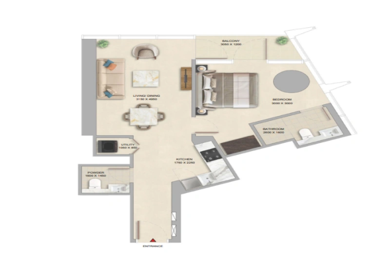 Wunderschönes Apartment mit zwei Schlafzimmern, Pool und Panoramablick