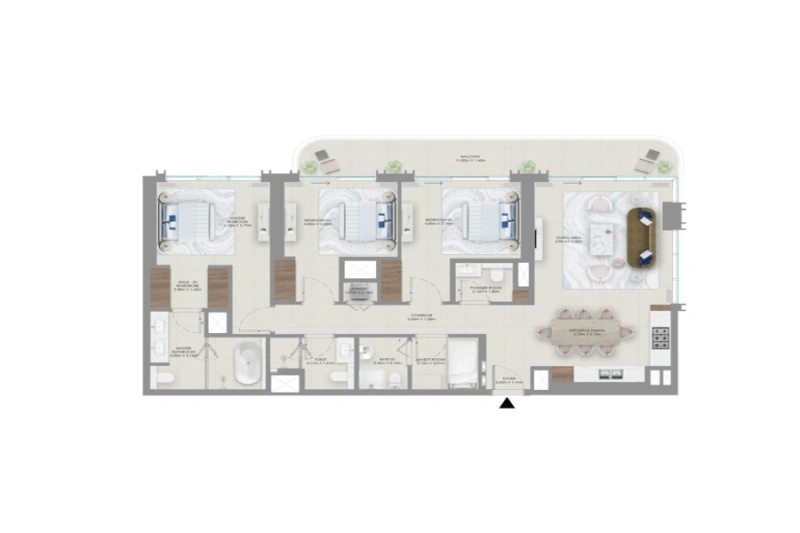 Retiro frente al mar con tres dormitorios en una tranquila orilla y unas impresionantes vistas de la isla