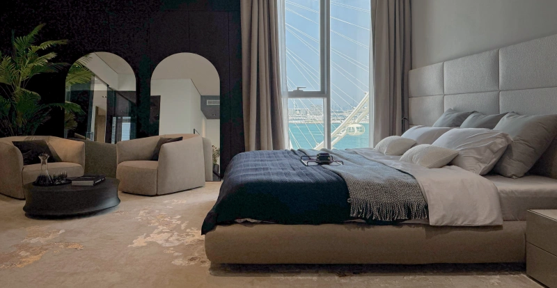 Exklusive Hochgeschosswohnung mit atemberaubender Aussicht auf Bluewaters Island