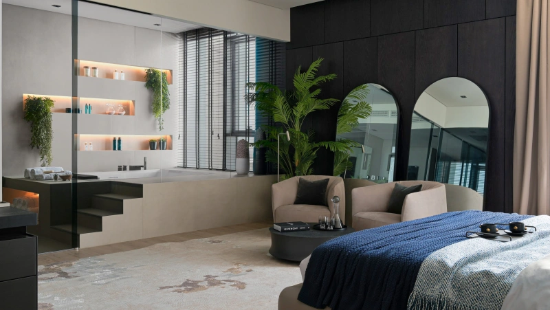 Exklusive Hochgeschosswohnung mit atemberaubender Aussicht auf Bluewaters Island