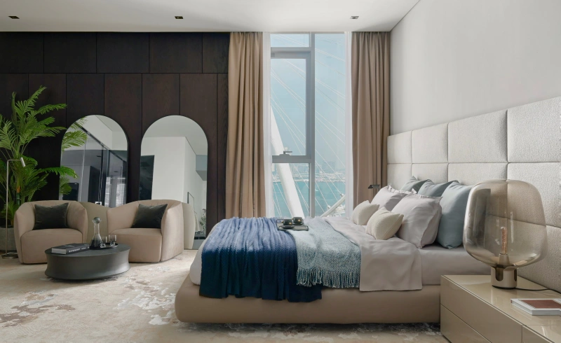 Exklusive Hochgeschosswohnung mit atemberaubender Aussicht auf Bluewaters Island