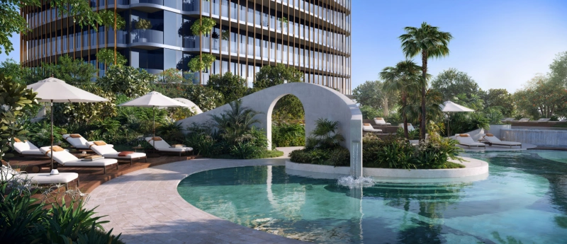 Luxuriöses 1-Schlafzimmer-Apartment in Resort-ähnlicher Umgebung