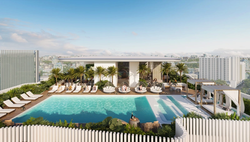 Modernes Studio mit Rooftop Pool, komplett möbliert - Ihr exklusives Zuhause in Dubai!