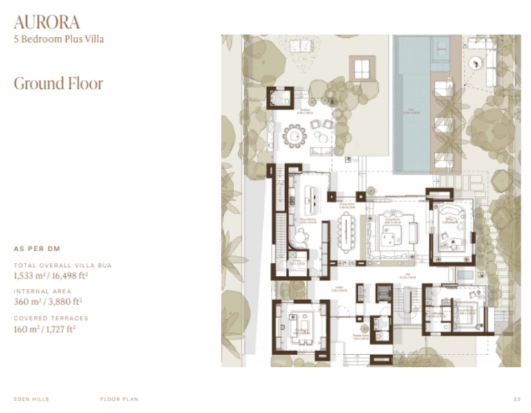 Luxuriöse Villa mit fünf Schlafzimmern und modernem Design