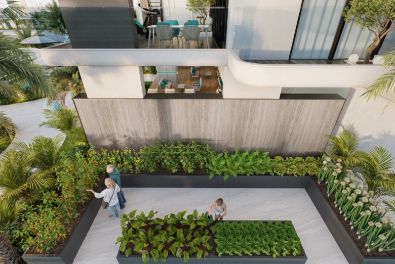 Gemütliche 1-Zimmer-Wohnung mit Poolblick