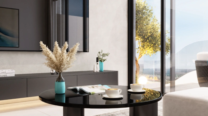 Gemütliche 1-Zimmer-Wohnung mit Poolblick