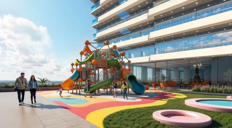 Modernes 2BR Apartment mit privatem Pool in stilvollem Design