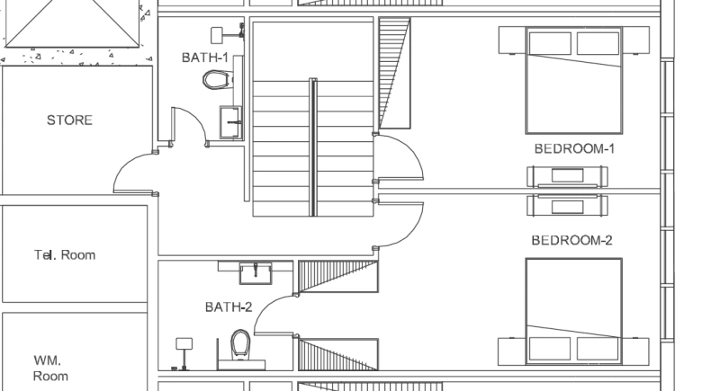 Luxuriöses Duplex-Apartment mit 2 Schlafzimmern, privatem Pool und modernem Design