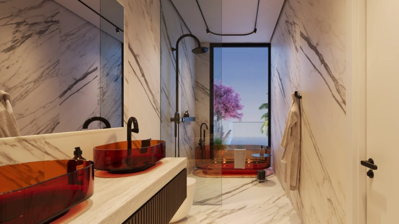 Luxuriöse 3-Zimmer-Wohnung mit privatem Pool im Balkon. Pure Eleganz & Entspannung pur!