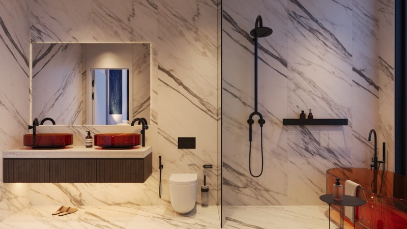 Luxuriöse 3-Zimmer-Wohnung mit privatem Pool im Balkon. Pure Eleganz & Entspannung pur!