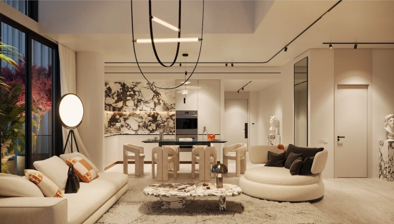 Luxuriöse 3-Zimmer-Wohnung mit privatem Pool im Balkon. Pure Eleganz & Entspannung pur!