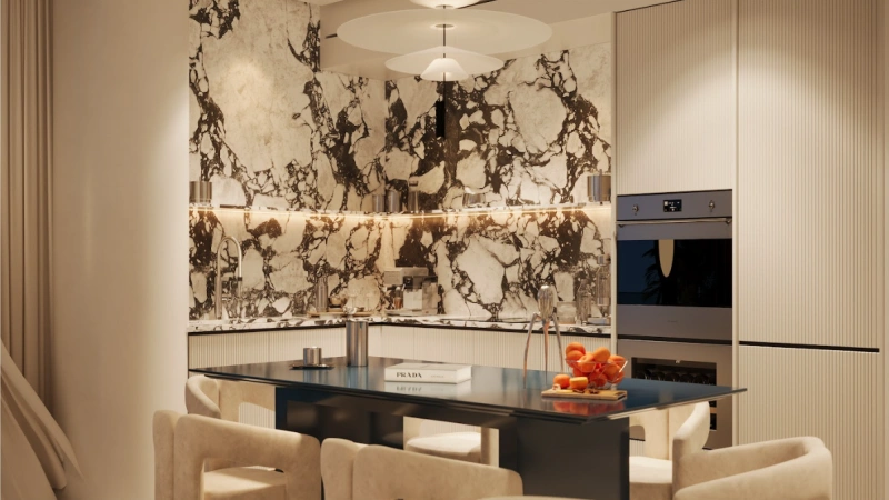 Luxuriöse 3-Zimmer-Wohnung mit privatem Pool im Balkon. Pure Eleganz & Entspannung pur!