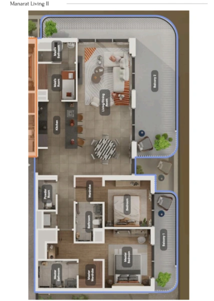 Modernes 2-Zimmer-Apartment mit Zimmermädchen in Top-Lage - Luxus pur!