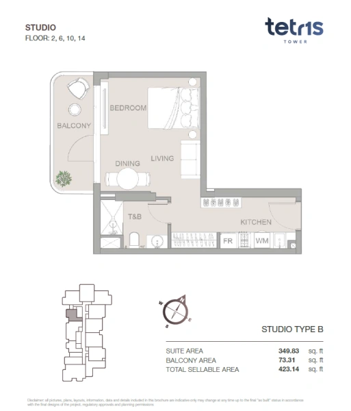 Künstlerisches Flair und luxuriöses Wohnen: Studio-Apartment mit Stil