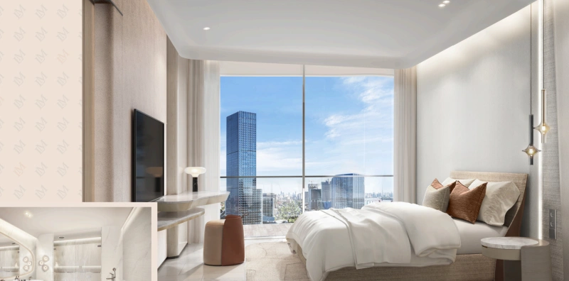 Atemberaubende Zwei-Zimmer-Wohnung mit Pool und Panoramablick