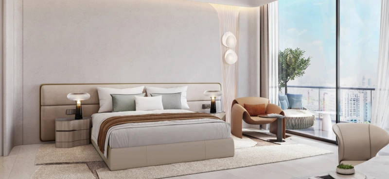 Atemberaubende Zwei-Zimmer-Wohnung mit Pool und Panoramablick