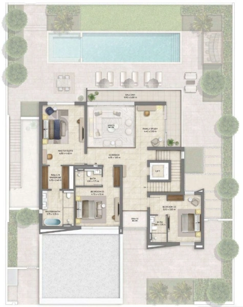 Luxoriöse 4-Zimmer-Villa in gated und tierfreundlicher Community