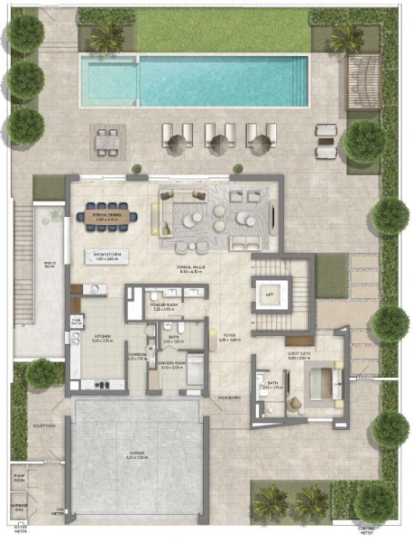 Luxoriöse 4-Zimmer-Villa in gated und tierfreundlicher Community