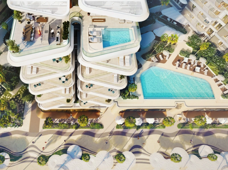 Elegantes Apartment mit 2 Schlafzimmern direkt am Strand