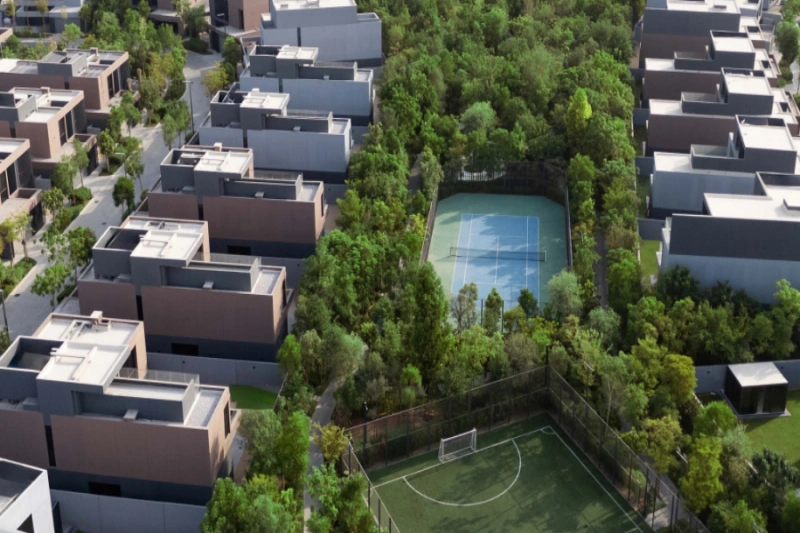 Maison de ville de quatre chambres