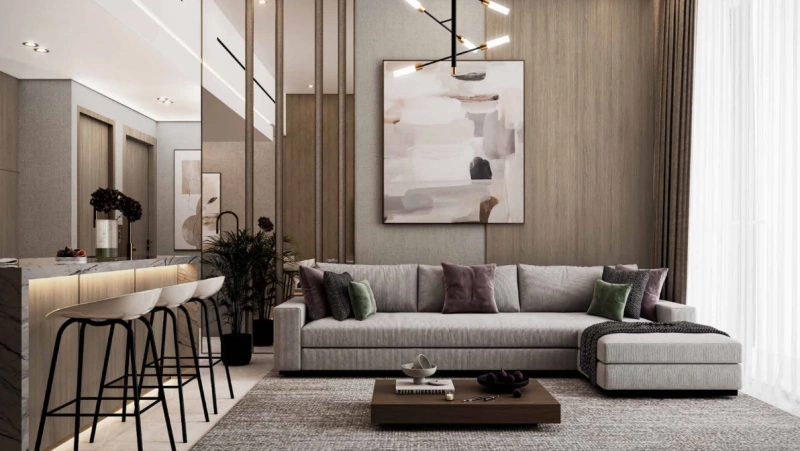 Luxuriöse 3-Zimmer Wohnung mit Zimmer für das Dienstpersonal und eigenem Bad – Großzügiges Layout