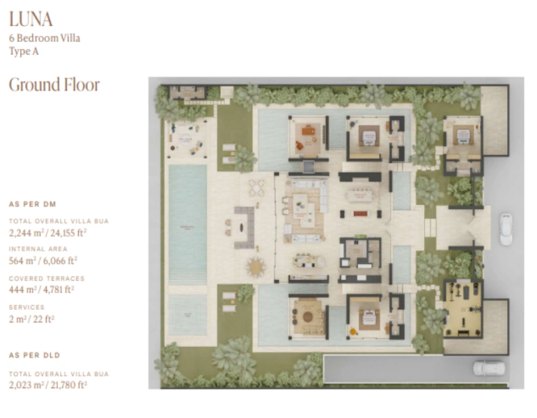 Atemberaubende Villa mit sechs Schlafzimmern und modernem Design