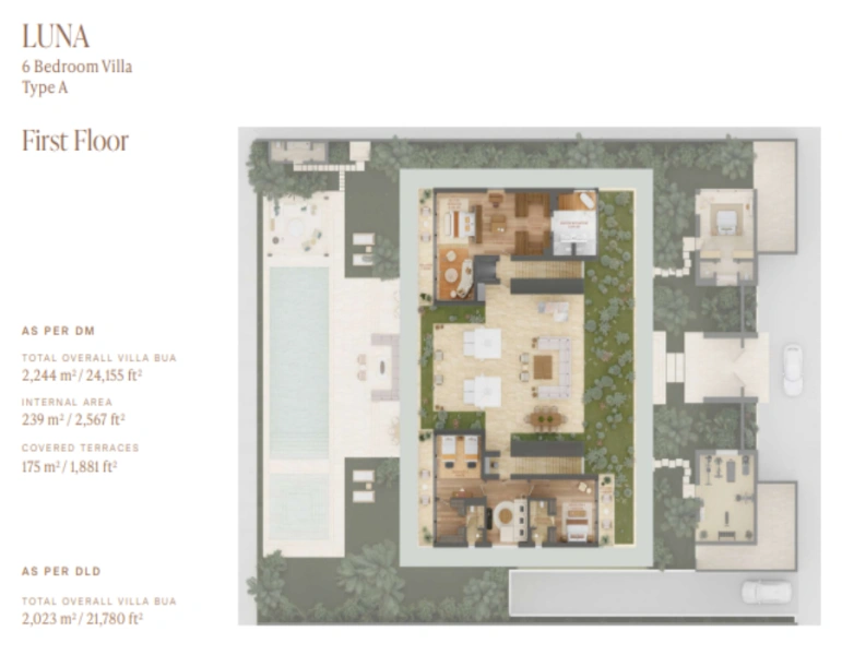 Atemberaubende Villa mit sechs Schlafzimmern und modernem Design