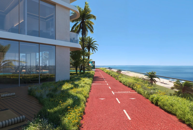 Strandnahe Eleganz: 2-Zimmer-Wohnung mit Meerblick und stilvollem Ambiente