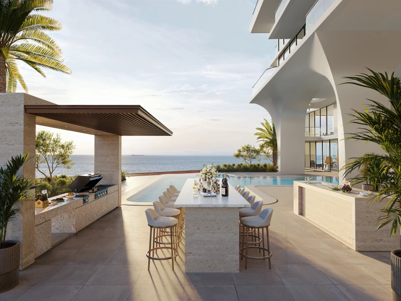 Strandnahe Eleganz: 2-Zimmer-Wohnung mit Meerblick und stilvollem Ambiente