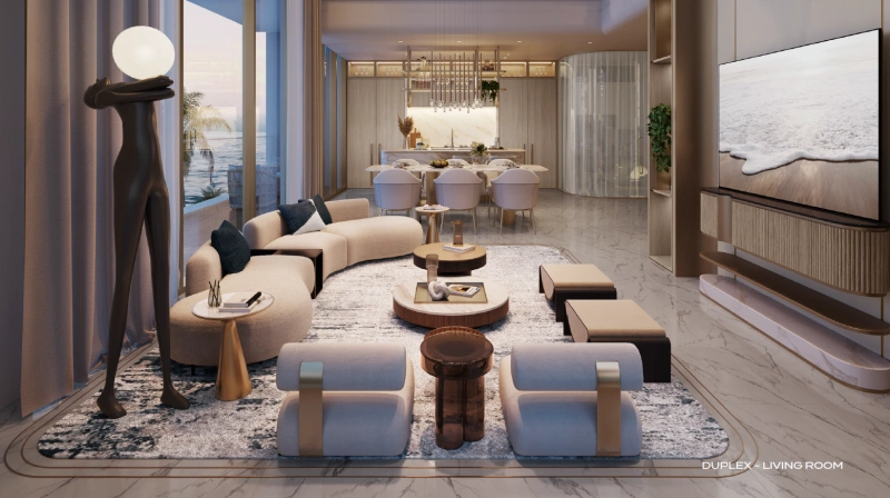 Exklusives Duplex-Apartment mit 3 Schlafzimmern und Meerblick - Luxuriöses Wohnen am Wasser!