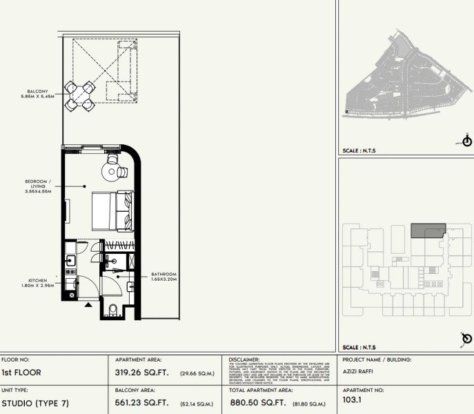 Moderno apartamento-estudio: perfecto para solteros