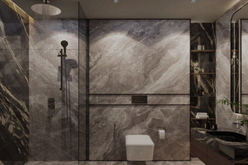 Modernes Drei-Schlafzimmer-Haus mit Laden, Schwimmbad Stilvolles Design!