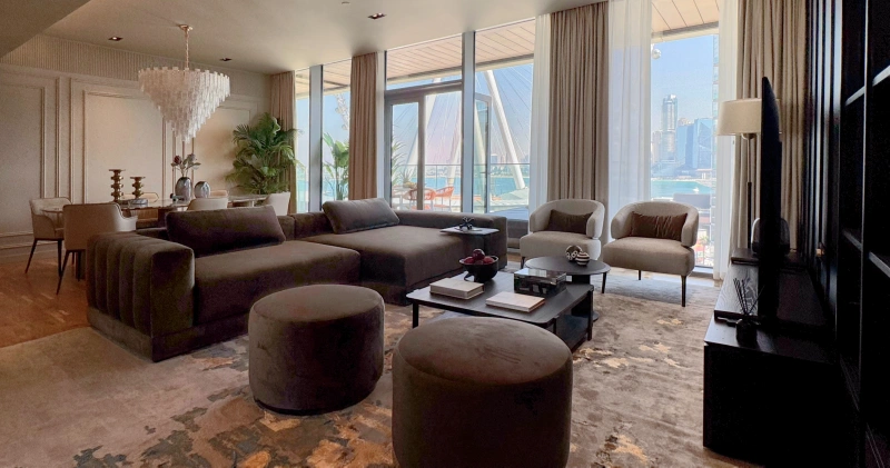 Moderne 1-Zimmer Wohnung mit Meerblick auf Bluewaters Island!