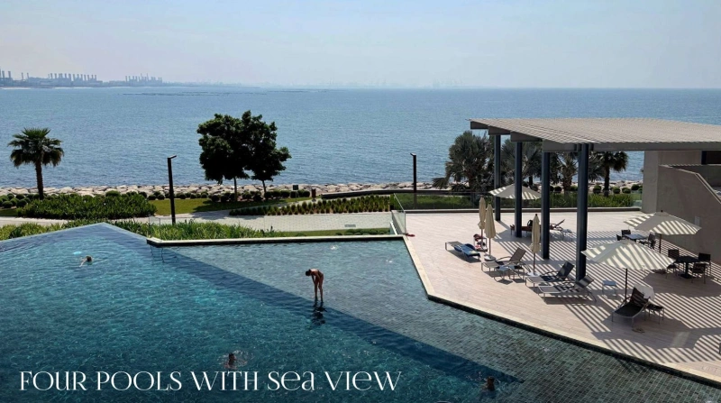 Moderne 1-Zimmer Wohnung mit Meerblick auf Bluewaters Island!