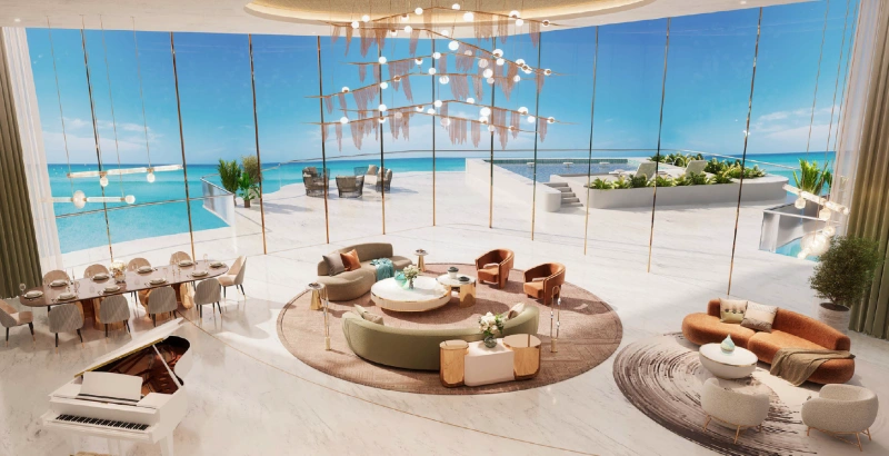 Luxuriöses Strandapartment mit einem Schlafzimmer in einem Inselresort-Wohnen am Meer, Eleganz pur!