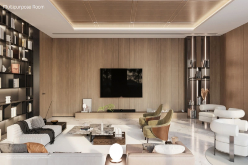 Stilvolles Ein-Zimmer-Apartment mit modernem Design