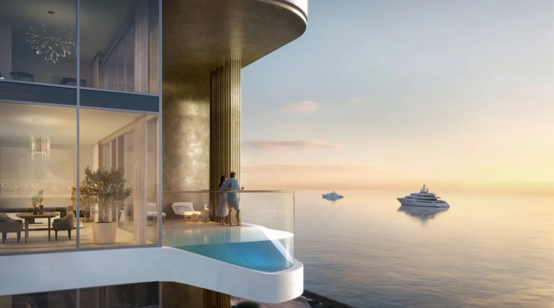 Modernes Stadthaus mit 3 Schlafzimmern, Zimmermädchenraum und Balkon mit Pool