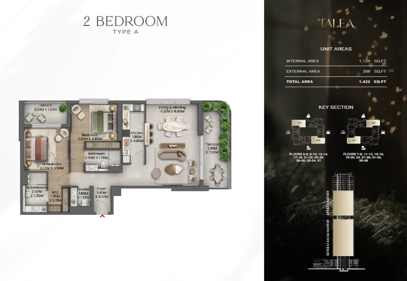 Luxuriöses Strandapartment mit zwei Schlafzimmern - Eleganz und Meerblick vereint!