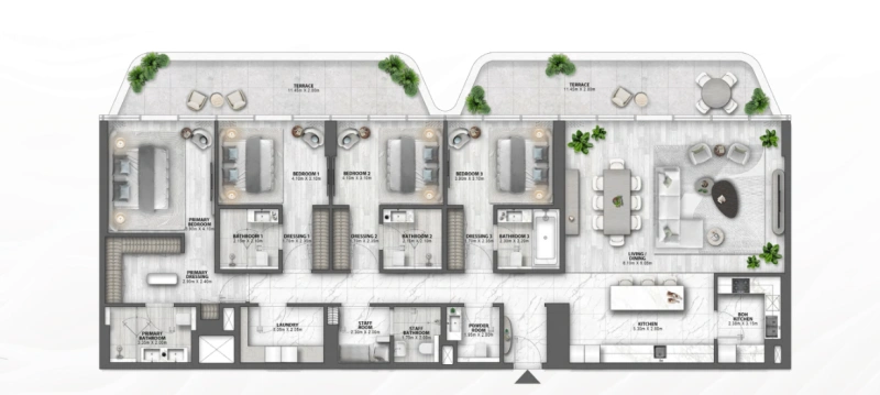 Luxuriöse 4-Zimmer-Wohnung mit riesiger Aufteilung in Top-Lage!