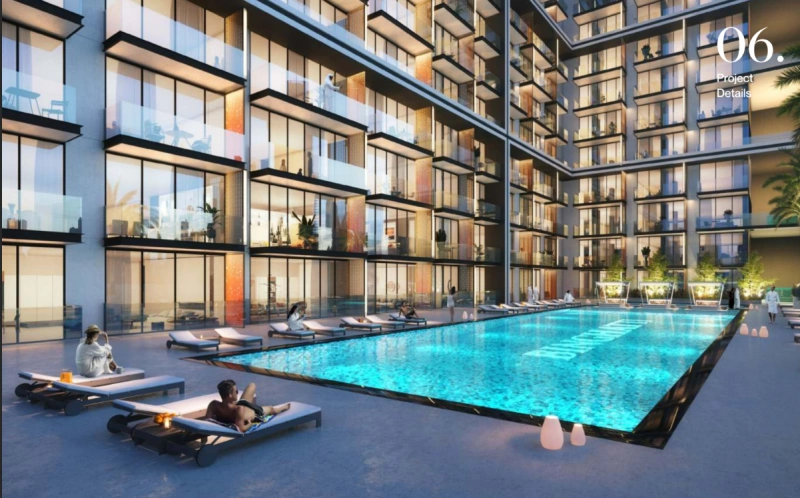 Geräumiges Apartment mit Poolblick im Binghatti Orchid in JVC!