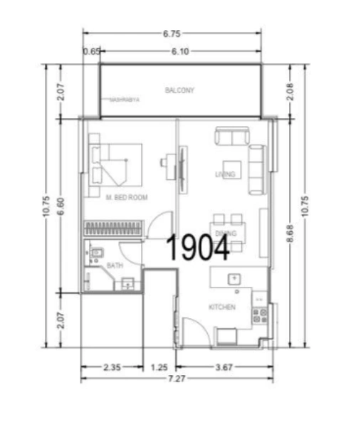 Geräumiges Apartment mit Poolblick im Binghatti Orchid in JVC!