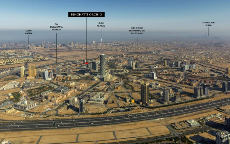 Geräumiges Apartment mit Poolblick im Binghatti Orchid in JVC!