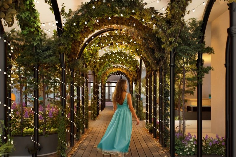 Stilvolle Zwei-Zimmer-Wohnung mit Wintergarten in modernem Design