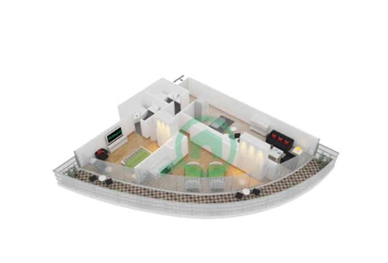 Gemütliches 2-Zimmer-Apartment mit traumhaftem Blick auf den Burj Khalifa